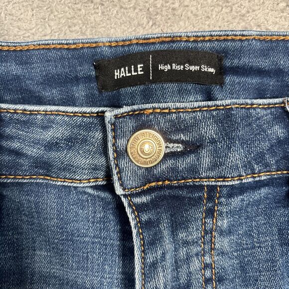 True Religion Jeans‎ Women’s Size 32 Halle High Rise Super Skinny Grunge Ankle - Picture 7 of 13